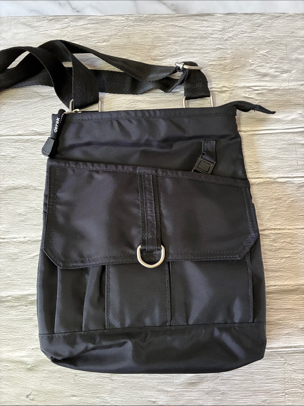 Derek Alexander Black Nylon Crossbody Bag Unisex - Picture 3 of 15
